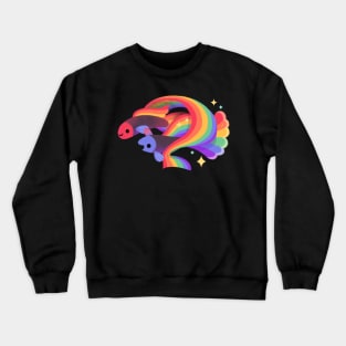 Rainbow guppy 3 Crewneck Sweatshirt